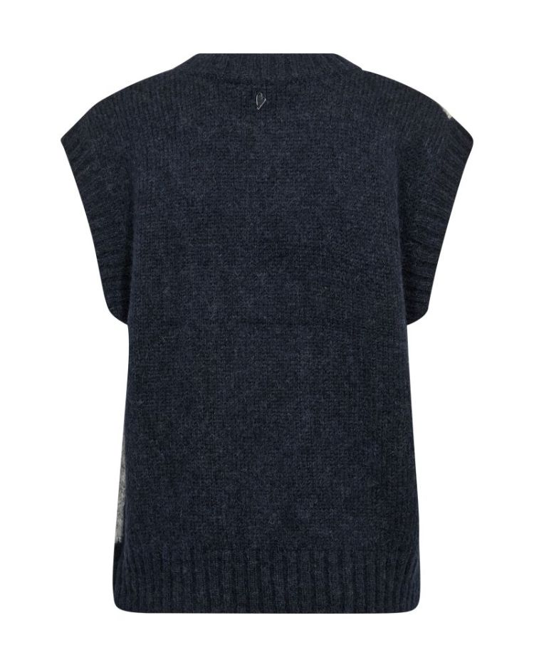 JENNINE KNIT VEST 468 Salute Navy