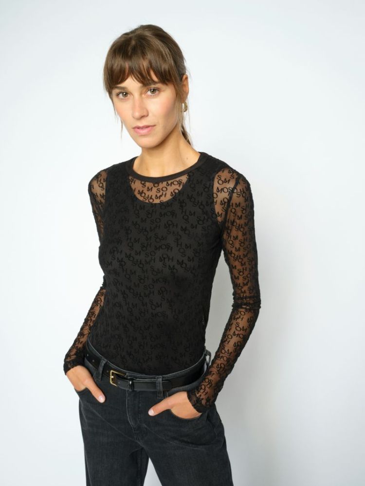 LORETTA MONO MESH BLOUSE 160 Delicioso