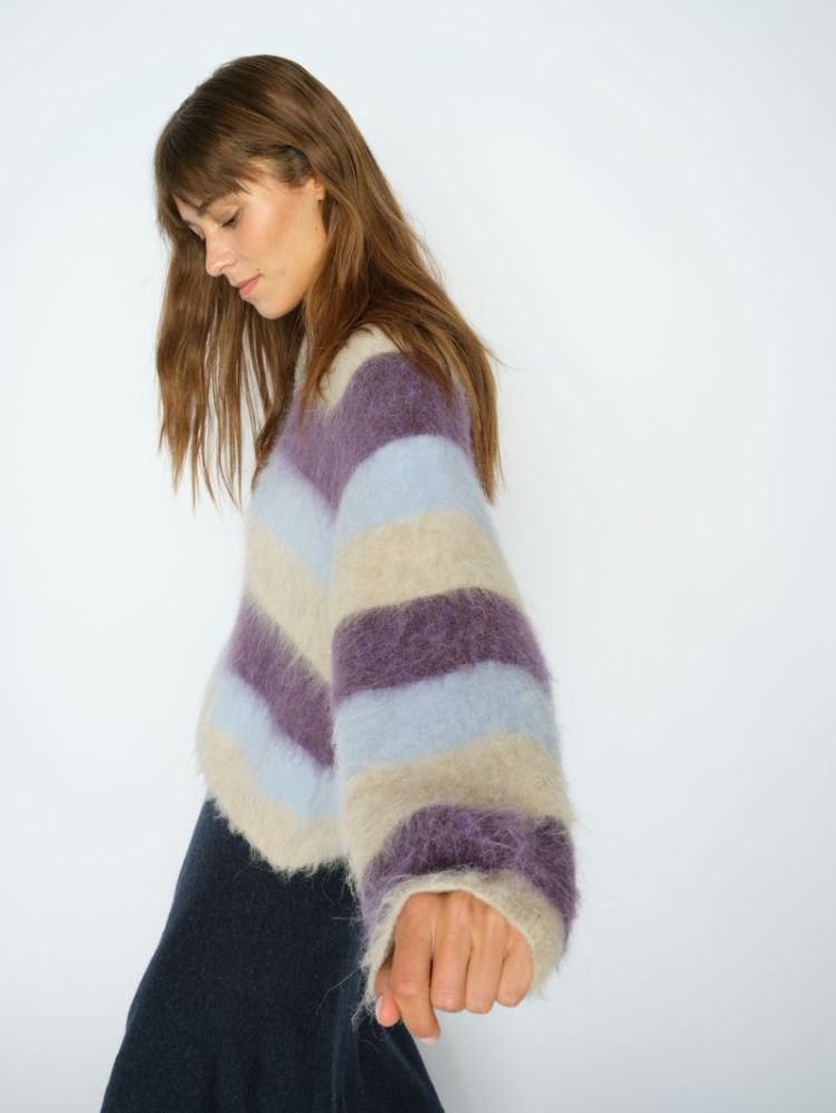SUVI STRIPE KNIT 292 Sweet Grape