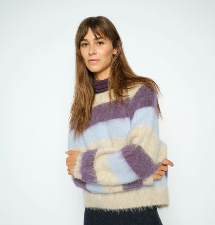 SUVI STRIPE KNIT 292 Sweet Grape
