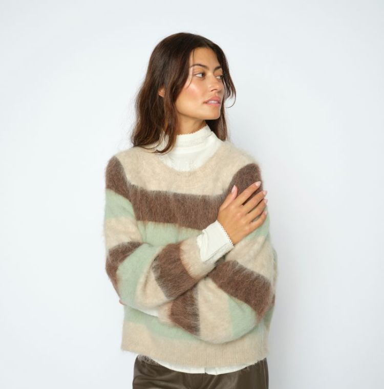 SUVI STRIPE KNIT 530 Frosty Gree