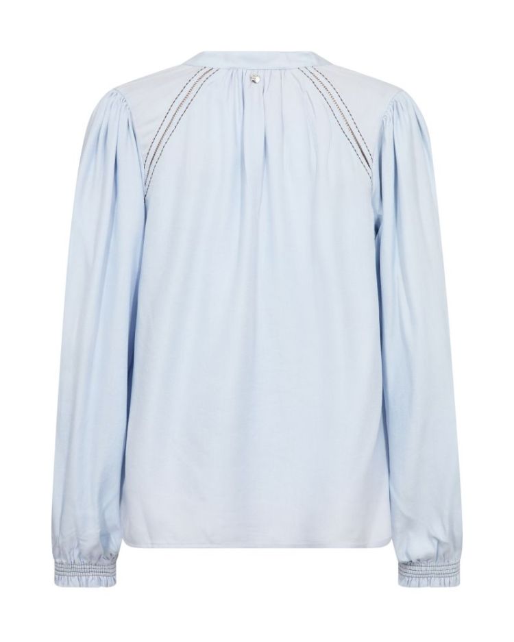 TAZZIN TWILL BLOUSE 495 Skyway