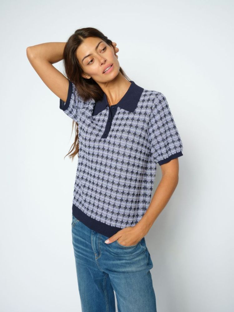 TINK SS POLO KNIT 280 Violet Tuli