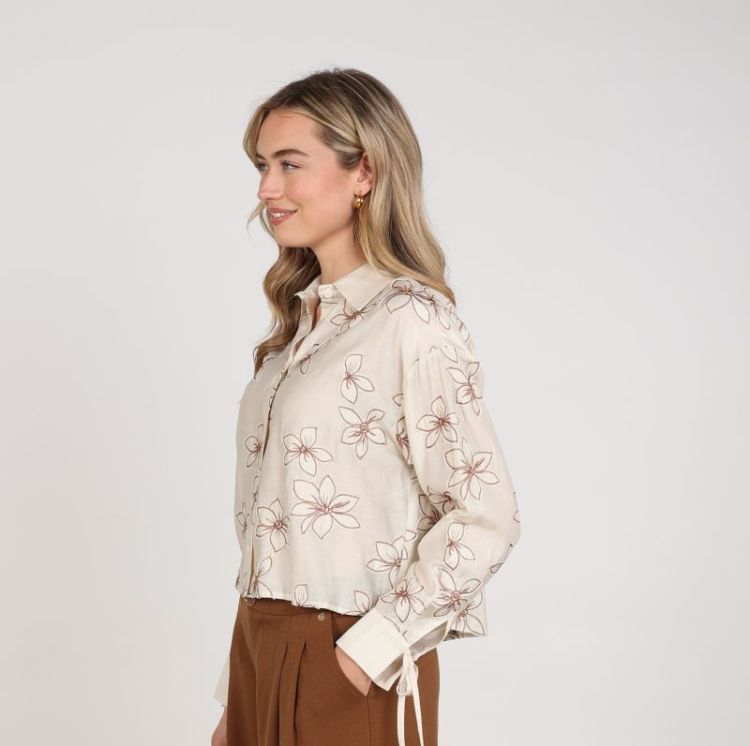 BAILEY BLOUSE FLOWER 9 Sand