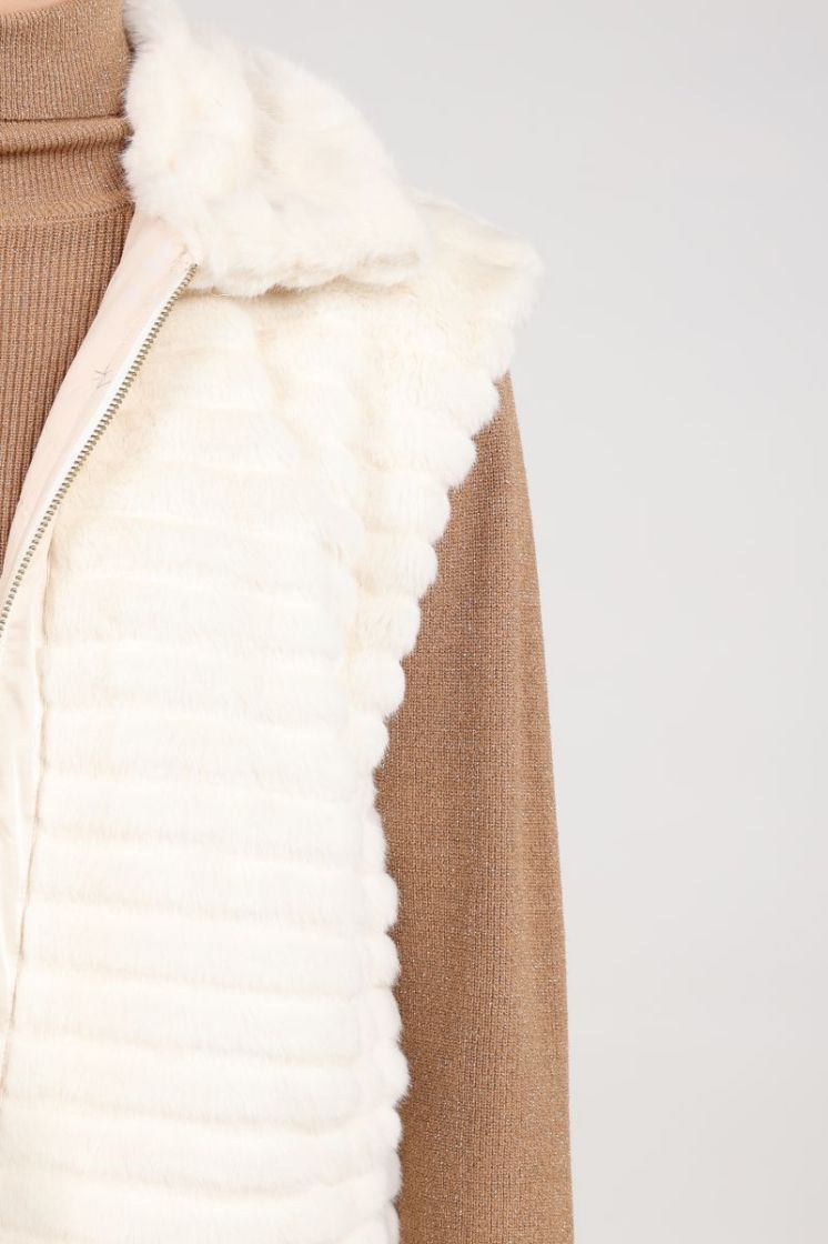 HARRIET GILET ZIPPER 17 Off White