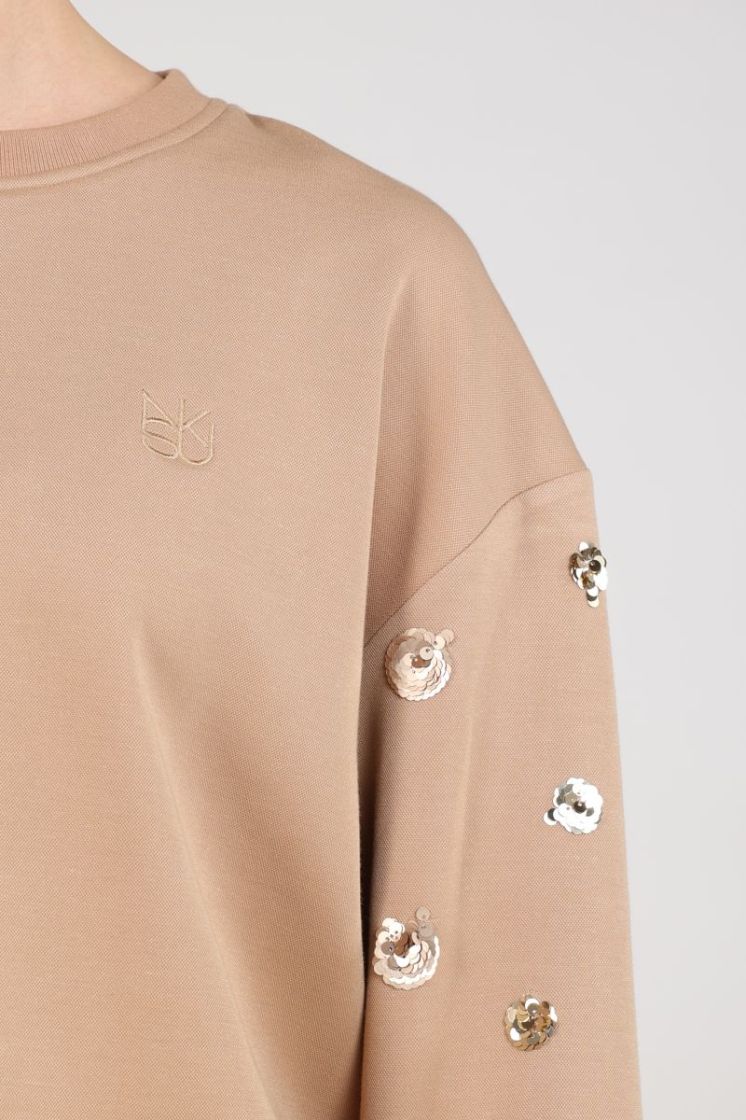 SARA PULLOVER PAILLET 335 Toffee