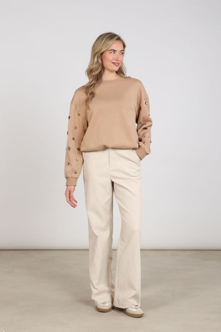 SARA PULLOVER PAILLET 335 Toffee
