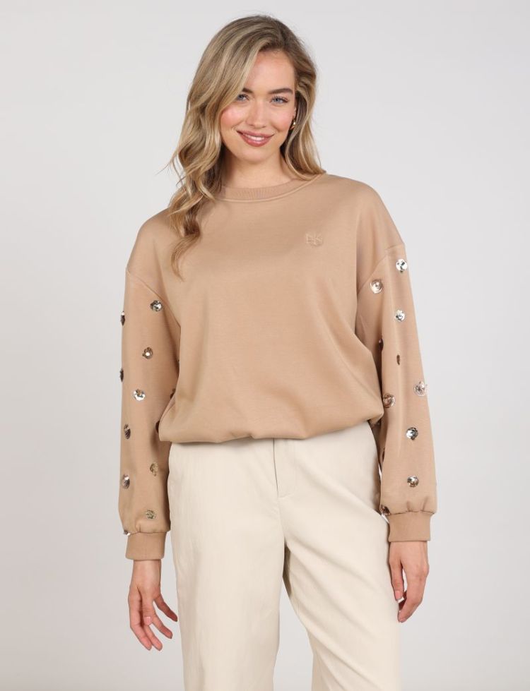 SARA PULLOVER PAILLET 335 Toffee
