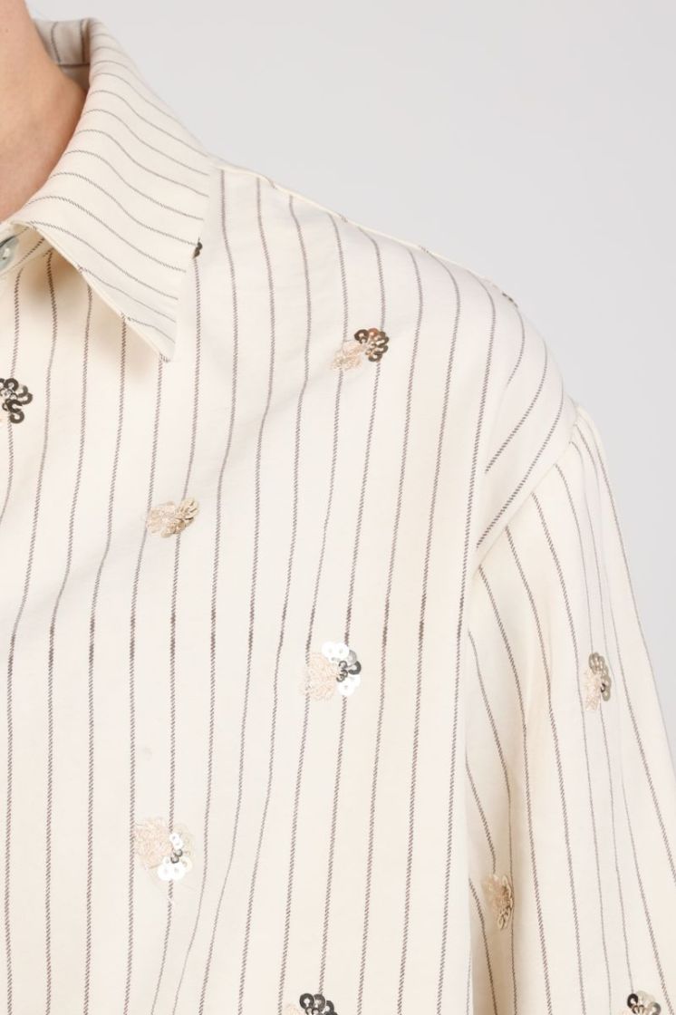 AALIYA BLOUSE PAILLET 17 Off White