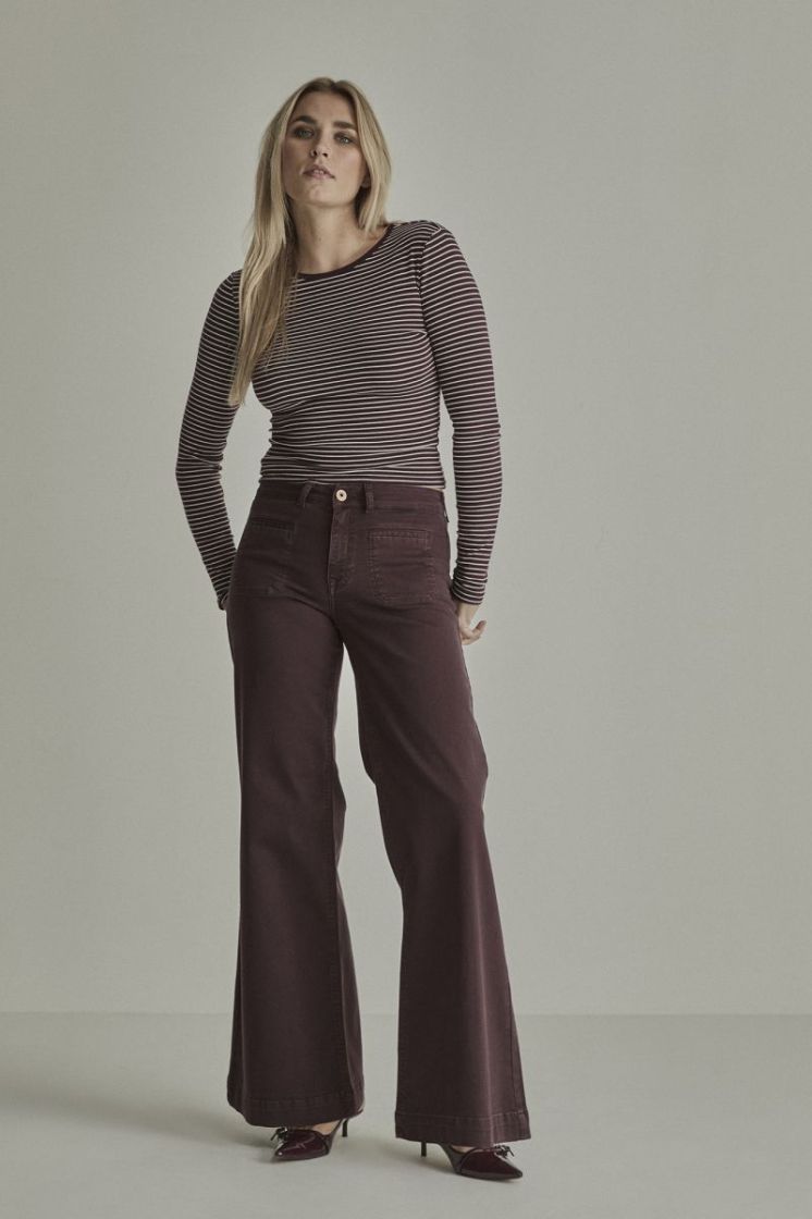 SHARON (POCKET) 434 - Burgundy