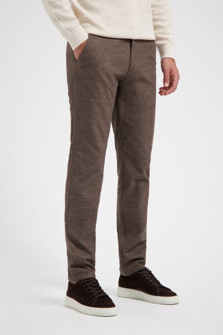 Chino Wool Look 241 Brown Wool