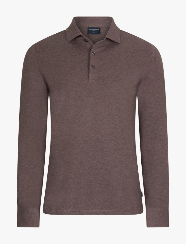 CAMICIA POLO LS 880006 Dark Tau