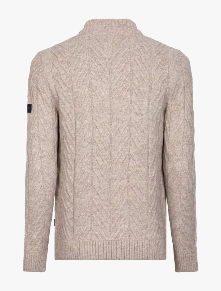 CORATO HALF BUTTON PULLOVER 840000 Taupe