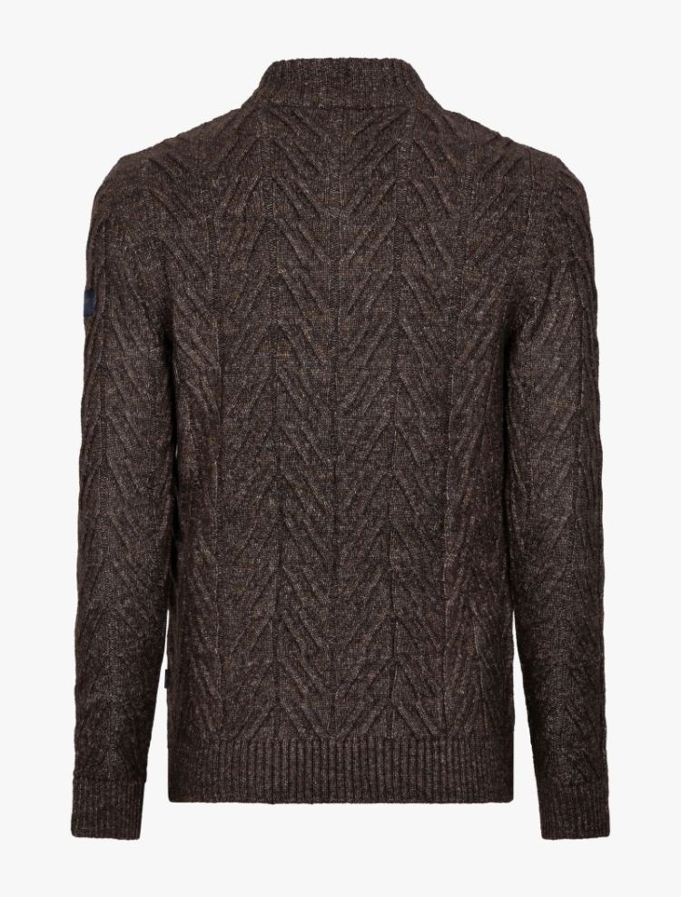 CORATO HALF BUTTON PULLOVER 898006 Dark Bro