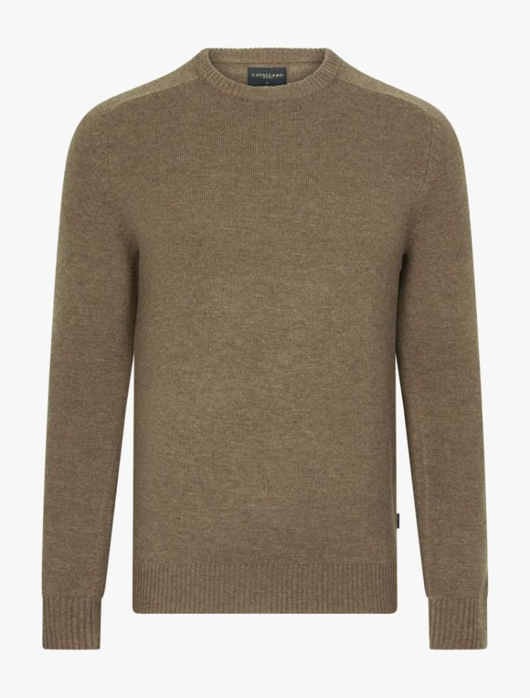 SANMORI ROUND NECK PULLOVER 840000 Taupe