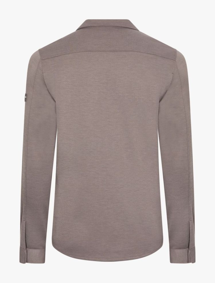 ZERADINO MELANGE OVERSHIRT 840006 Taupe Me