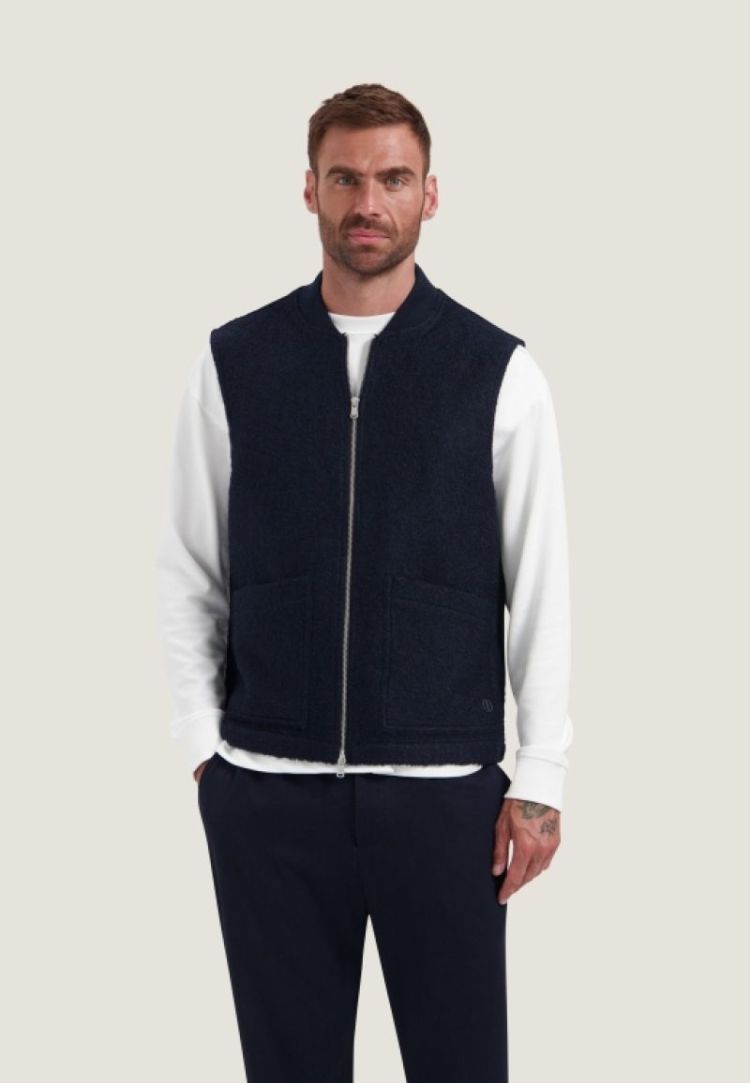 NILS TEDDY VEST 649 Dk. Navy