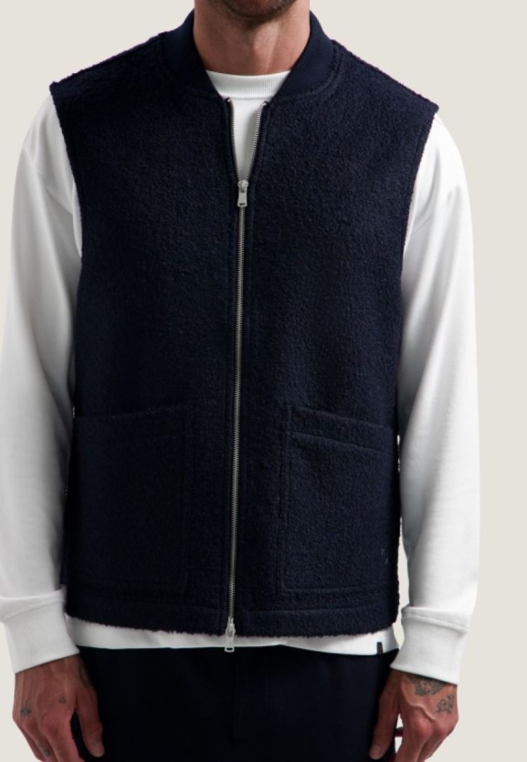 NILS TEDDY VEST 649 Dk. Navy