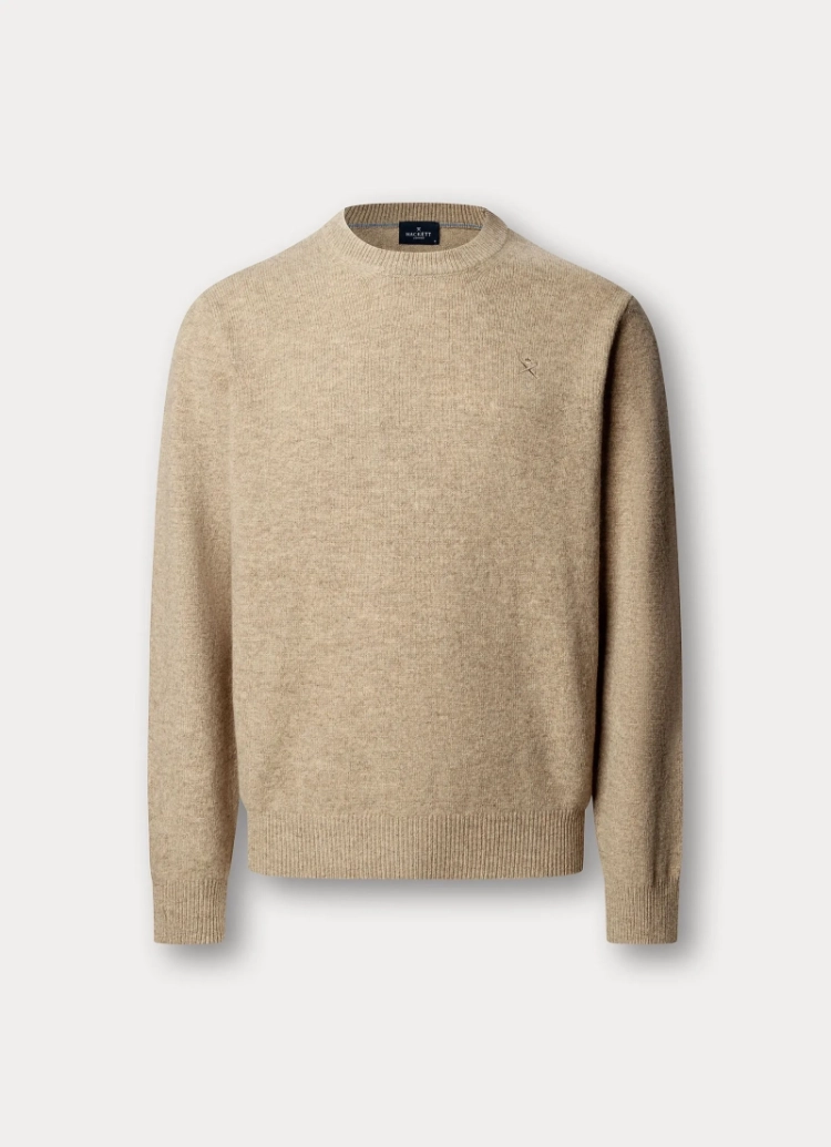 lambswool crew 818 cream w