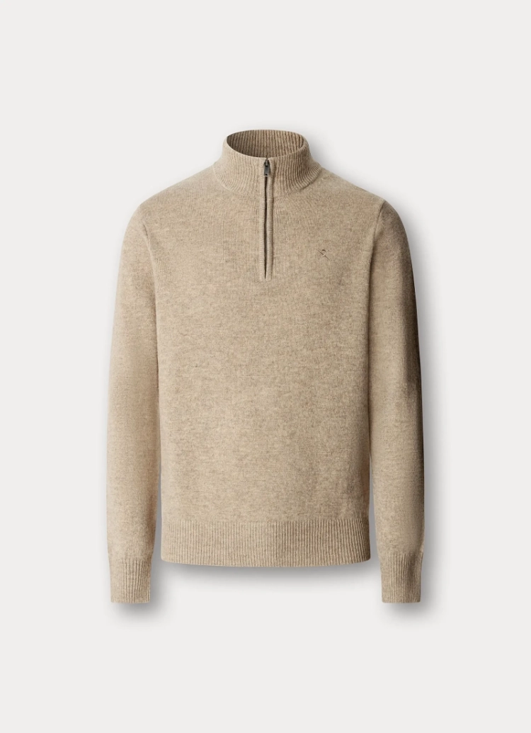 lambswool hzip 818 cream w