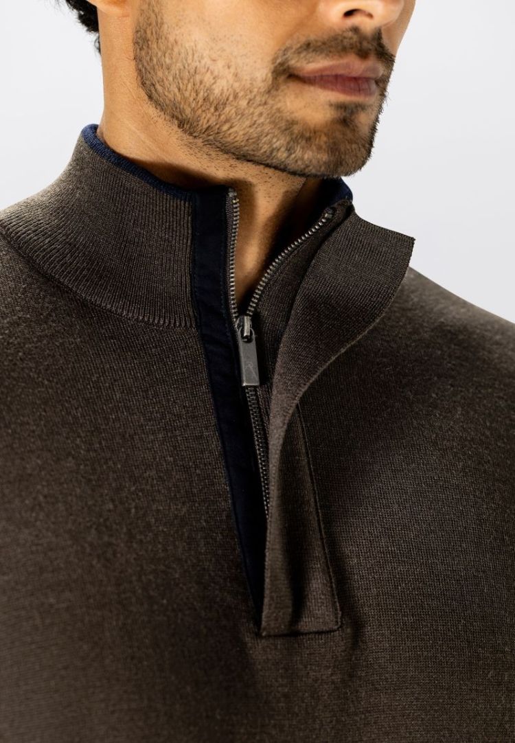 Pullovers 8900 donkerbrui