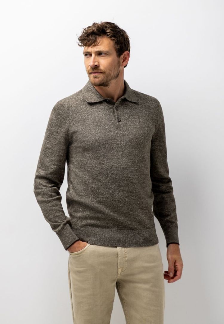 Pullovers 8919 donkerbrui