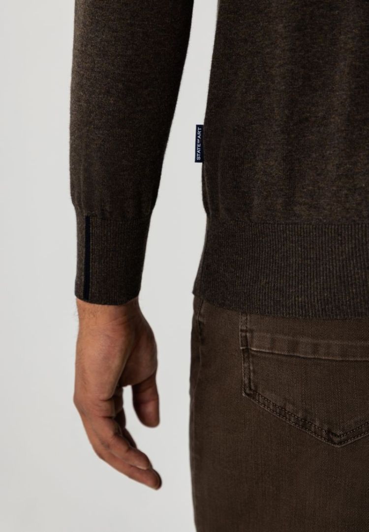 Pullovers 8900 donkerbrui