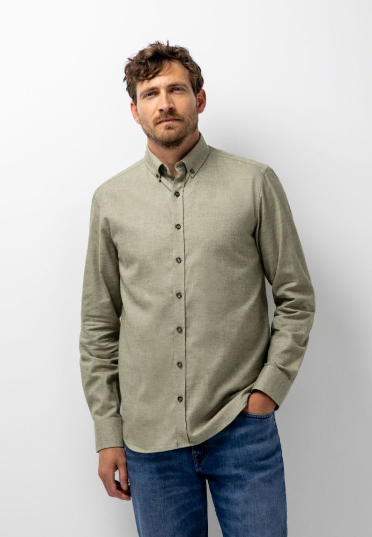 Shirts LM 3711 mosgroen w