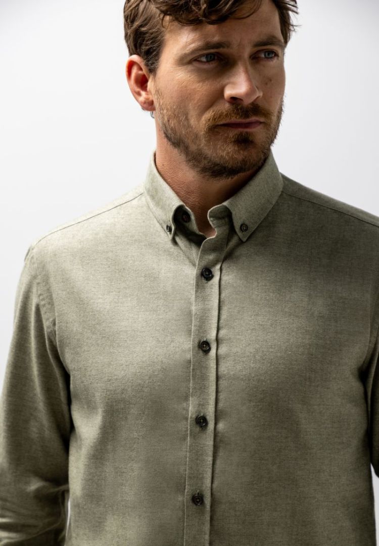 Shirts LM 3711 mosgroen w