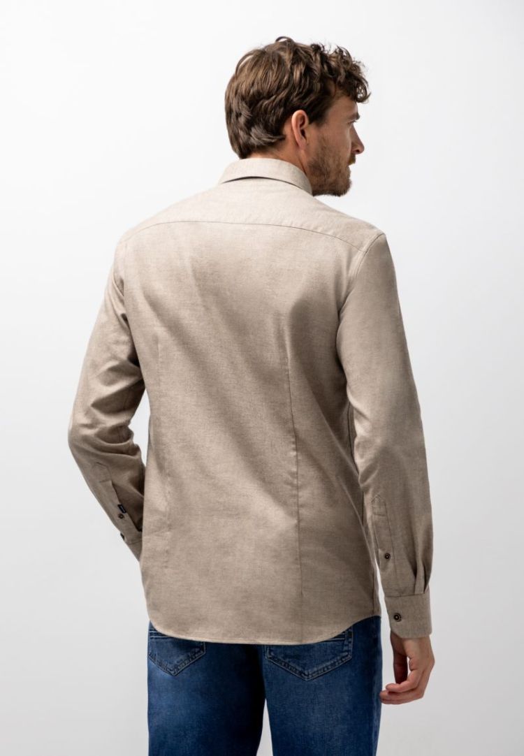 Shirts LM 8711 taupe wit