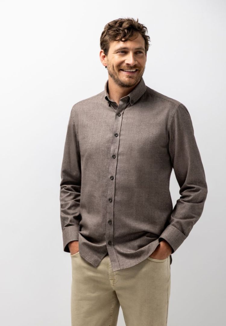 Shirts LM 8911 donkerbrui