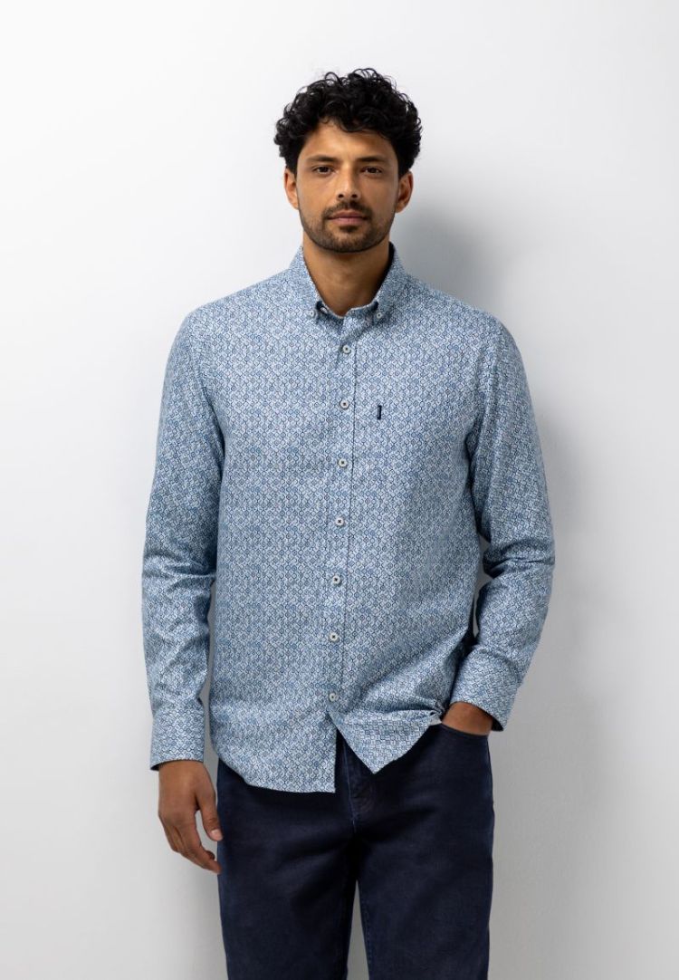 Shirts LM 5659 grijsblauw