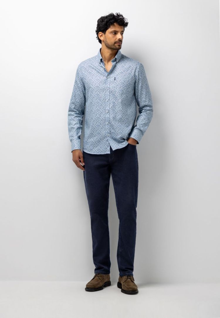Shirts LM 5659 grijsblauw