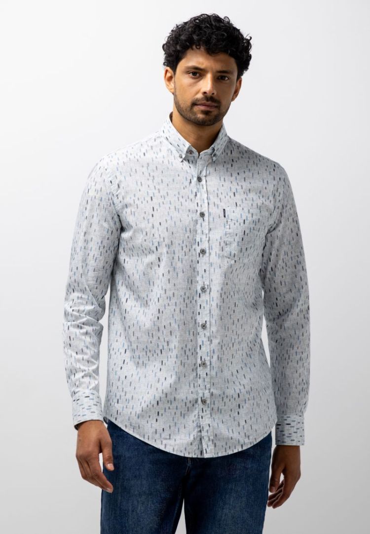 Shirts LM 5659 grijsblauw