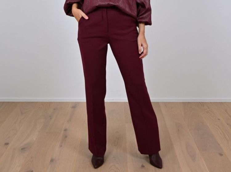 gabardine aubergine