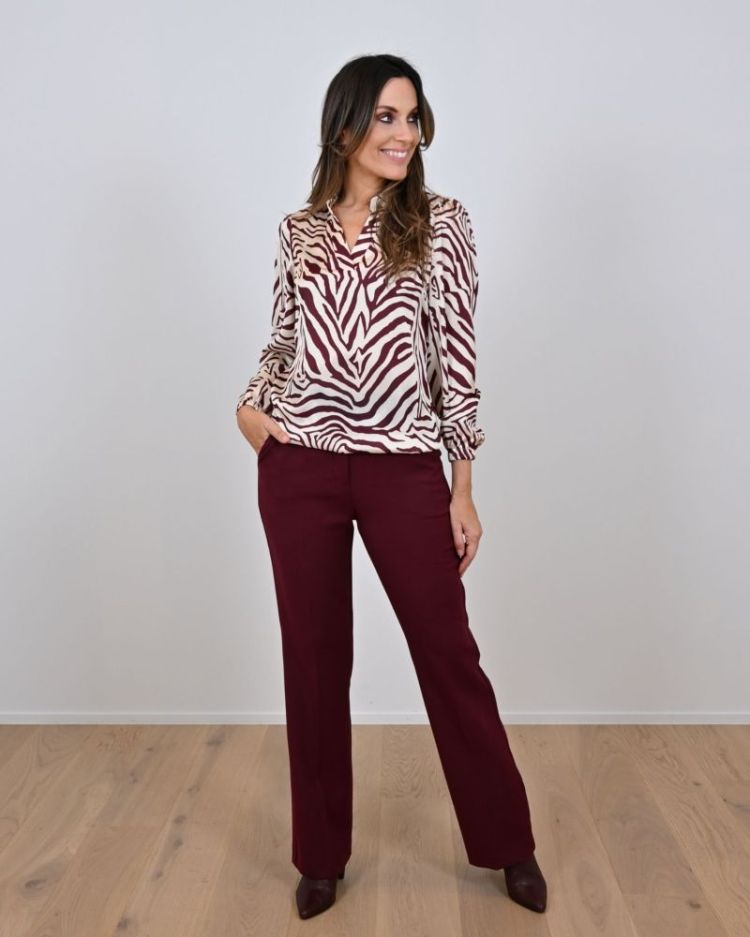 gabardine aubergine