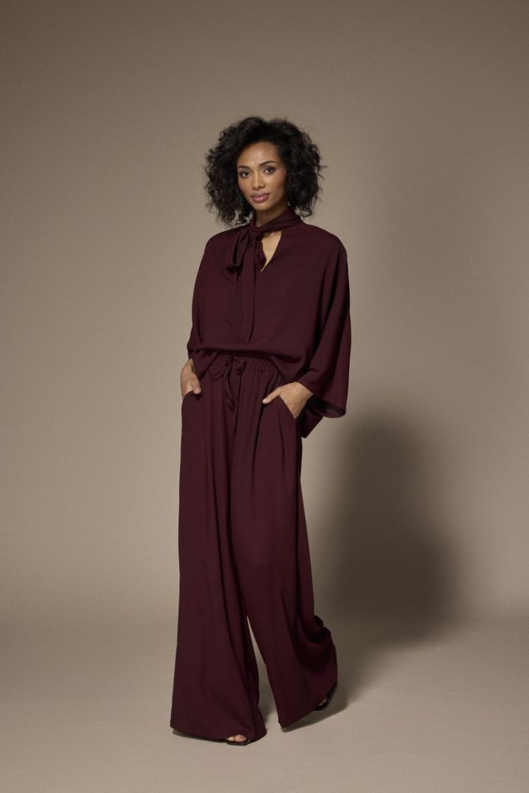 POLLY PANTS 037 Burgundy