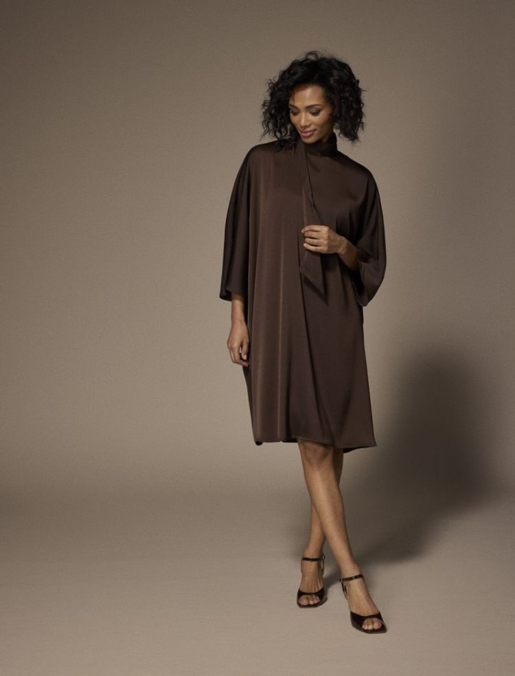 GALA SHORT DRESS 040 Brown