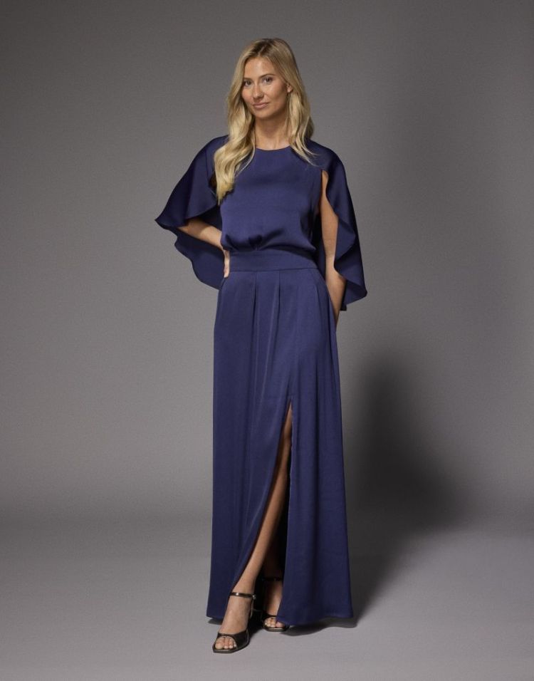 FELICE LONG DRESS 011 Navy