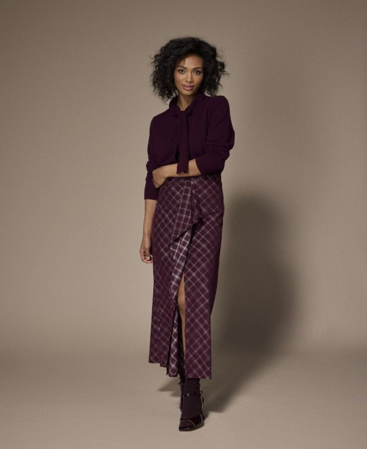 AMIRA SKIRT 137 Plume check