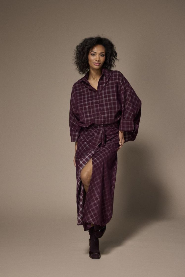 AMIRA SKIRT 137 Plume check