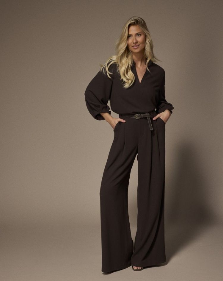 PAULETTE PANTS 040 Brown