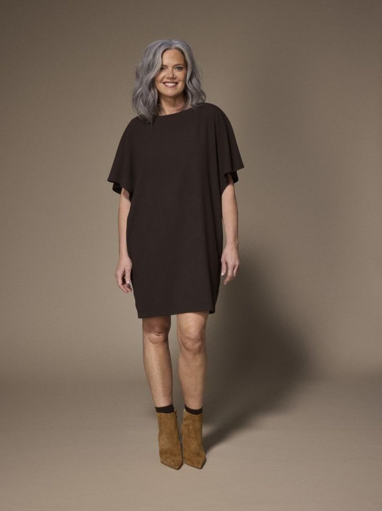 NOOR DRESS 040 Brown