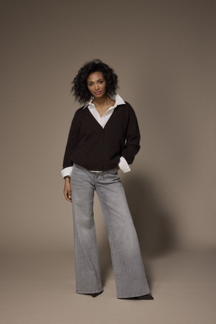 JAZZ WIDE LEG JEANS 081 Light grey
