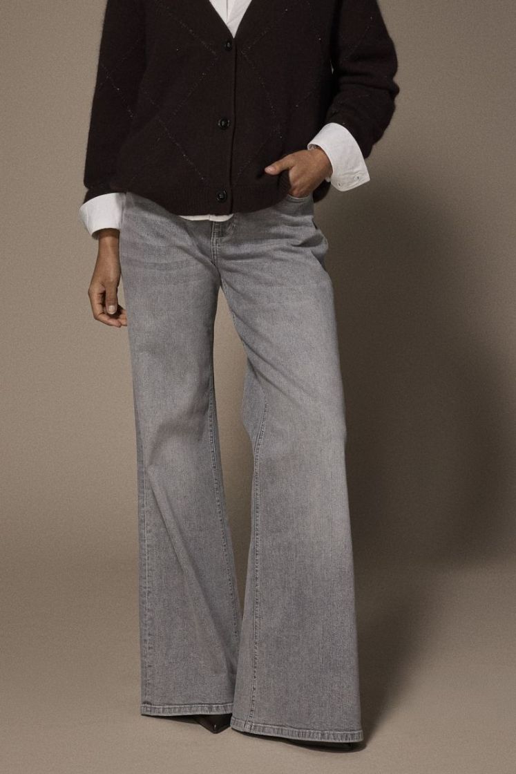 JAZZ WIDE LEG JEANS 081 Light grey