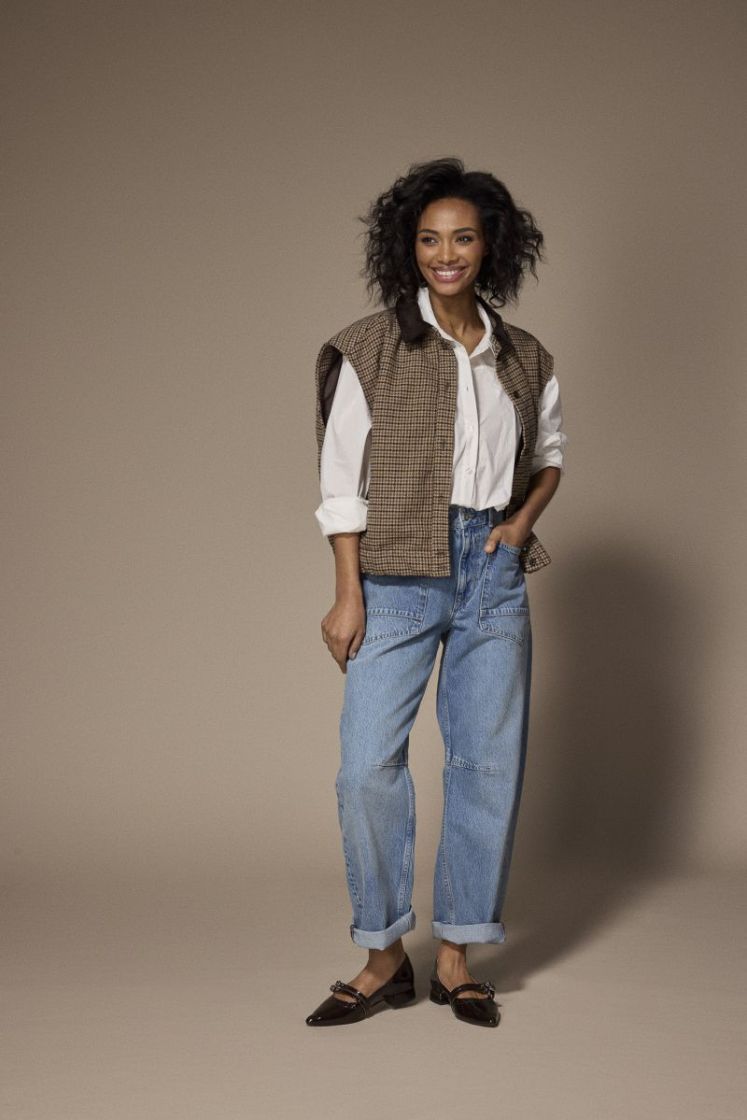 JADIE BARREL WORKER JEANS 016 Jeans