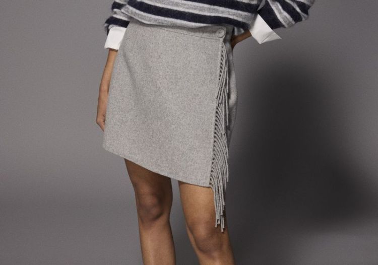 FRAN SHORT SKIRT 080 Grey