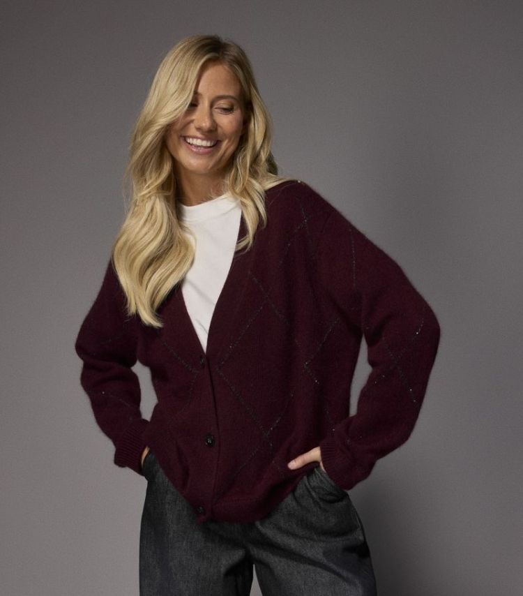 GLORA GILET Burgundy H57