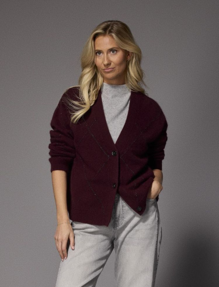 GLORA GILET Burgundy H57