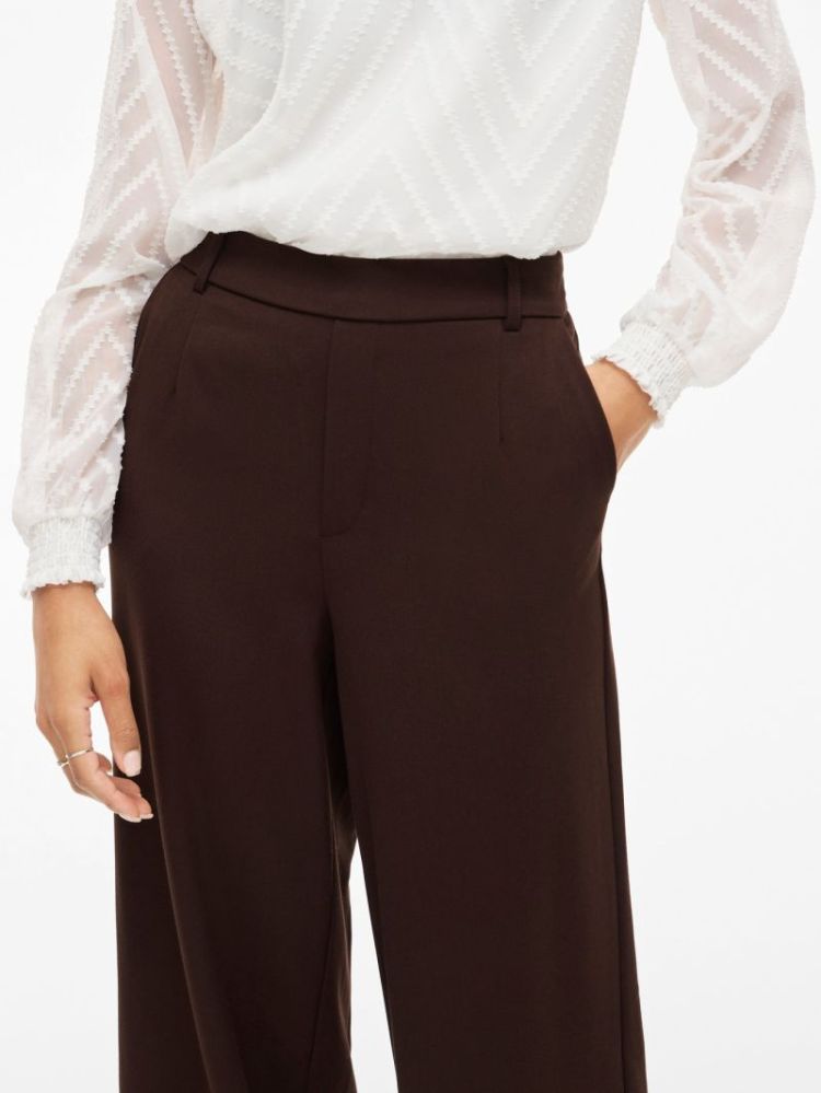 VIVARONE HW WIDE PANT 196326 Coffee B